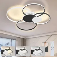 ZMH LED Deckenleuchte Dimmbar mit Fernbedienung Deckenlampe Modern 94CM