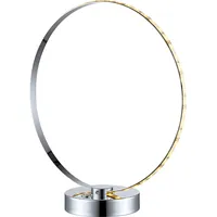 GLOBO Tischlampe Tischleuchte Nachttischleuchte Leselampe Leseleuchte, Chrom silber, Touchbedienung,