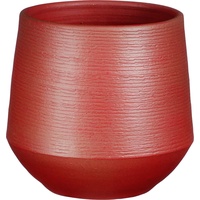 Mica decorations Mica Blumentopf dunkelrot Terracotta Ø 19 x