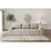 Fun Möbel Sofa Designersofa ESTELLE 3-Sitzer mit Schlaffunktion in