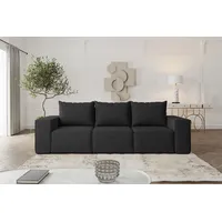 Fun Möbel Sofa Designersofa ESTELLE 3-Sitzer mit Schlaffunktion Stoff,
