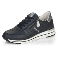 Remonte Damen Low-Top Sneaker R6705, Frauen Halbschuhe,lose Einlage,Turnschuhe,Laufschuhe,Freizeit,sportlich,straßenschuhe,blau Kombi