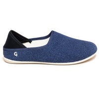 Gottstein Hausschuh Linen Slip-On in blau | Gr.: 36