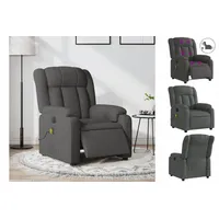VidaXL Massagesessel Elektrisch Dunkelgrau Stoff