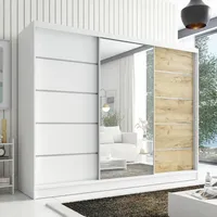 Mebloland Schwebetürenschrank Aurelia 1 , 3-türig Schrank 200 cm