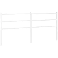VidaXL Kopfteil Metall Weiß 180 cm