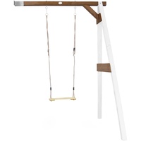 Axi Einzel-Anbauschaukel Weiß - Braun 160 x 171 x
