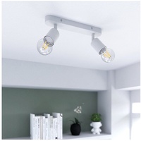 Linovum AWORA Wohnzimmerlampe - weiße Deckenlampe Wohnzimmer Innen schwenkbar