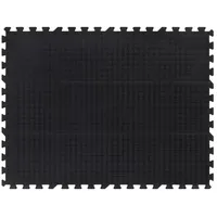 VidaXL Gummi-Bodenfliese Schwarz 12 mm 90x120 cm