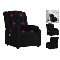 VidaXL Massagesessel Schwarz Stoff