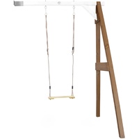 Axi Einzel-Anbauschaukel Braun - Weiß 160 x 171 x