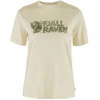 Fjällräven Lush Logo Kurzarm-t-shirt - Chalk White - L