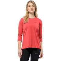 Jack Wolfskin Crosstrail 3/4-arm T-shirt - Vibrant Red -