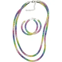 COLLEZIONE ALESSANDRO Schmuckset "Rainbow", Damen, bunt (multi), COLLEZIONE ALESSANDRO,