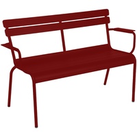 Fermob LUXEMBOURG 2-Sitzer-Gartenbank Aluminium - Chili