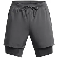 Under Armour Launch 5'' 2in1 Laufshorts Herren 025 castlerock/castlerock/reflective