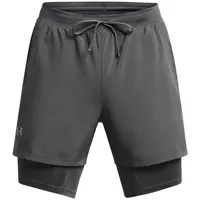 Under Armour Launch 5'' 2in1 Laufshorts Herren 025 castlerock/castlerock/reflective