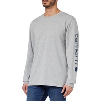 CARHARTT Logo Langarm-t-shirt - Light Grey - S