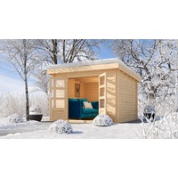 Karibu Gartenhaus Blockbohlenhaus Olaf 3 mit erhöhter Schneelast (300