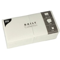 Papstar Servietten Daily Collection weiß 2-lagig 24,0 x 24,0