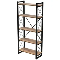 [en.casa] Standregal Skørping mit 5 Ablagen 180x65x30 cm