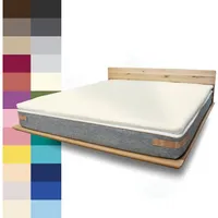 JONA SLEEP Topper-Bezug (100x200 cm) Natur, Topper Spannbettlaken Boxspringbett