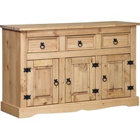 Möbilia Sideboard 132 x 84 x 44 cm honig