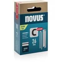 Novus Tools Schmalrückenklammern Typ 4 1000 St. Abmessungen (L