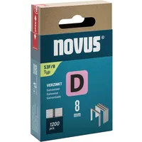 Novus Flachdrahtklammern Typ 53 F B11,3xL8mm Draht-B.1,25mm 1200 St.