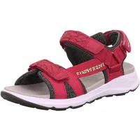 Superfit Criss Cross Sandale, Rot Grün 5010, 41 EU