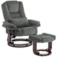 MCombo Relaxsessel mit Liegefunktion, Lesesessel, 360° Drehbarer Fernsehsessel, mit
