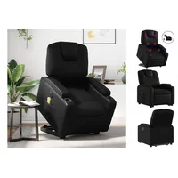 VidaXL Massagesessel mit Aufstehhilfe Elektrisch Schwarz Kunstleder