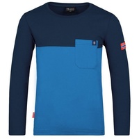 TROLLKIDS Bergen Langarm-t-shirt - Navy / Medium Blue -