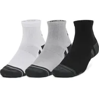 Under Armour Performance Tech Quarter Socken 3er Pack Grau/Schwarz/Weiß