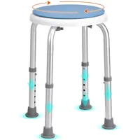 Vevor Duschhocker Höhenverstellbar 360–485 mm Tragfähigkeit 136,1 kg Aluminiumlegierung