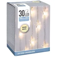 Spetebo Lichtervorhang LED 100 cm Weiß