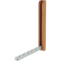 Side by side Garderobenhaken Klapphaken Nussbaum