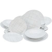 CreaTable CreaTable, Tellerset 24-Tlg Home Weiss