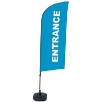 Showdown Displays Showdown Beachflag Eingang bl englisch