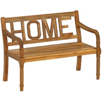 Dehner Gartenbank Home, 2-Sitzer, braun