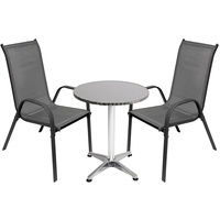 Mojawo Mojawo, Gartentisch + 2 Stapelstühle Ø60cm