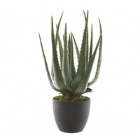 MARELIDA Aloe Vera im Topf Kunstpflanze H: 40cm -