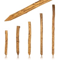 BooGardi Zaunpfahl Haselnuss imprägniert Länge 180 cm 5er Set