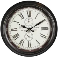 Ambiente Haus Wanduhr aus Metall 40cm schwarz