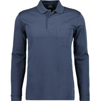 RAGMAN Soft Knit Polo Knopf Langarm Herren Poloshirt
