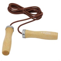HMS Springseil Aus Leder + griffe aus Holz
