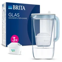 Brita Glas Wasserfilter-Kanne hellblau (2,5l) inkl. 3x MAXTRA PRO