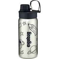 Ergobag Edelstahl Trinkflasche Schwarz