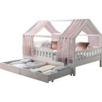 TICAA Hausbett Kim 100 x 200 cm Kiefer massiv