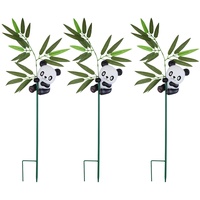 GLOBO Außen Solarleuchte Panda Dekoleuchte Solarlampe Aussen Außenleuchte Steckleuchte